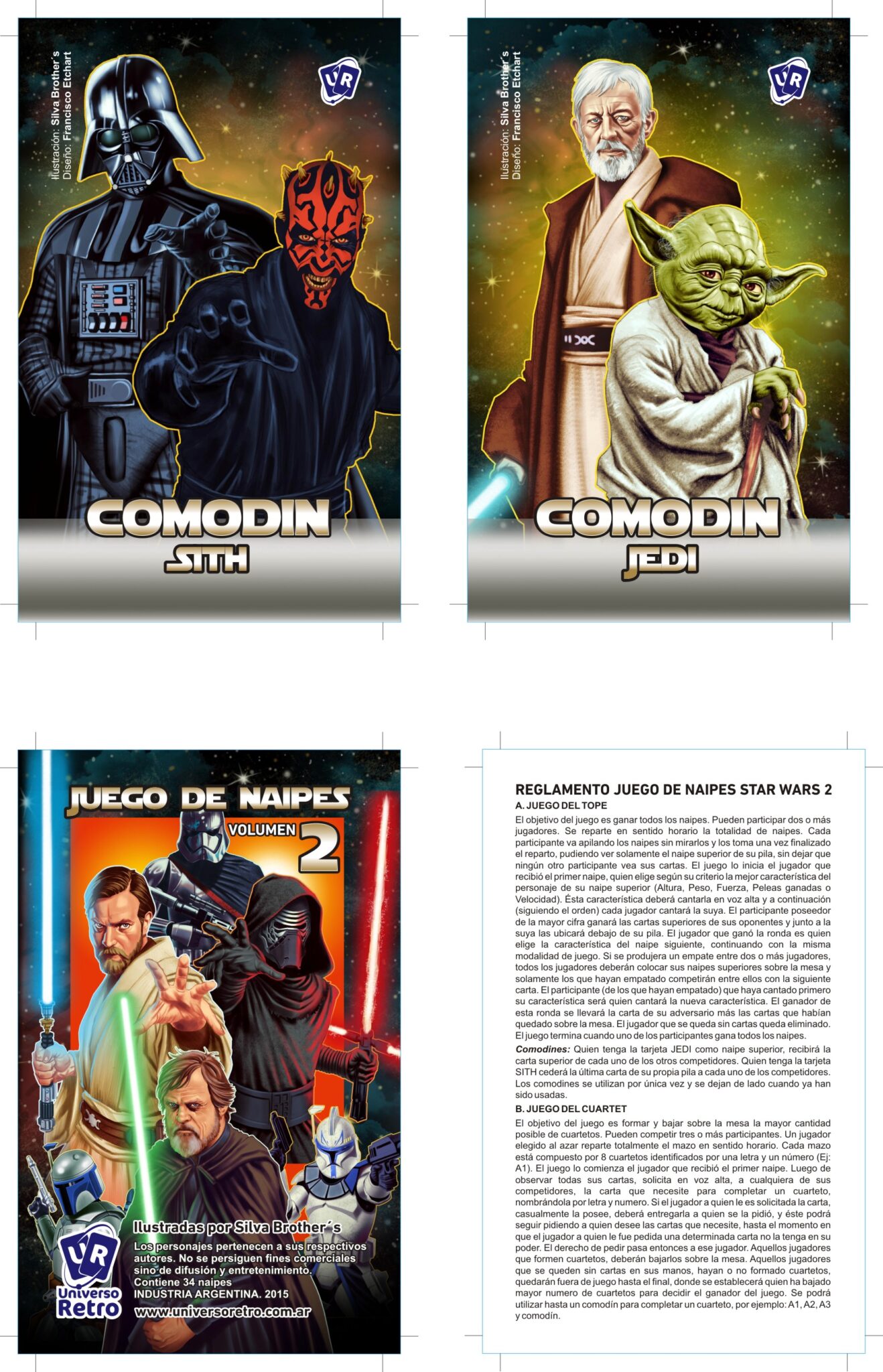 Universo Retro Cartas Star Wars vol 2